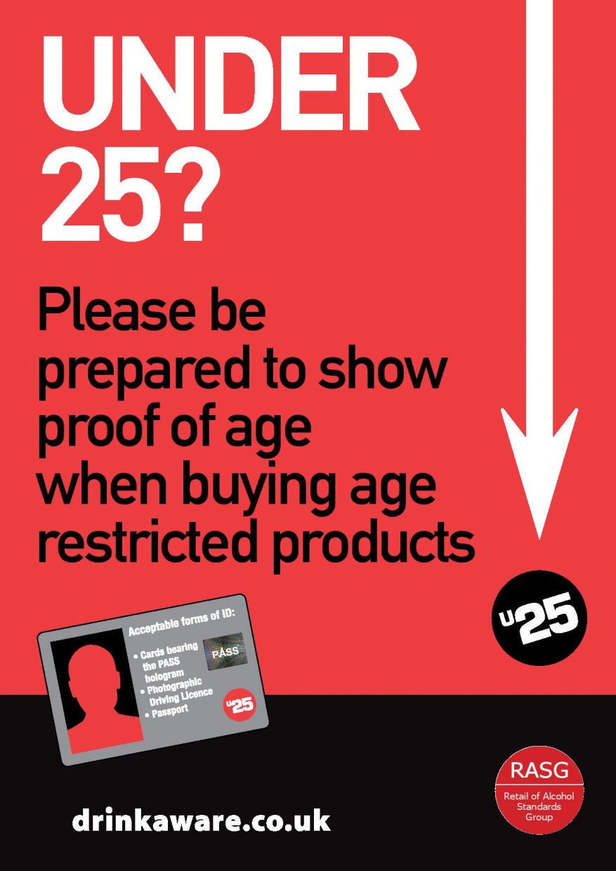 Challenge 25 Sticker for Age Restricted Products | Age Check ...