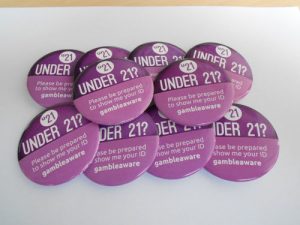 Think 21 Gambling Badges