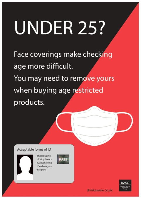 Remove Mask Notice Remove face masks when buying age restricted products | Age Check ...