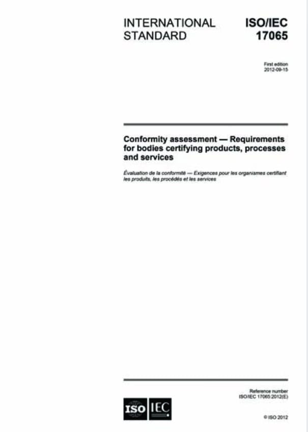 ISO/IEC 17065:2012 – Conformity assessment – Requirements for bodies ...